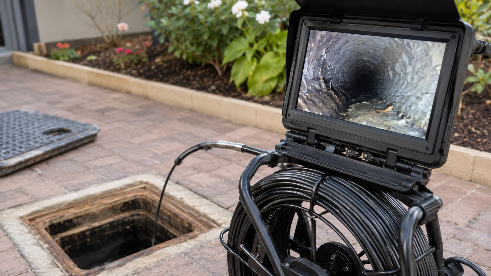 CCTV inspection of a residential drain in Perth