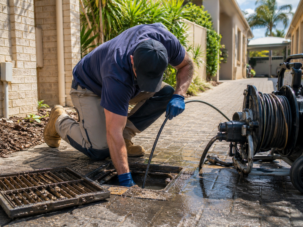 blocked drain plumber driveway